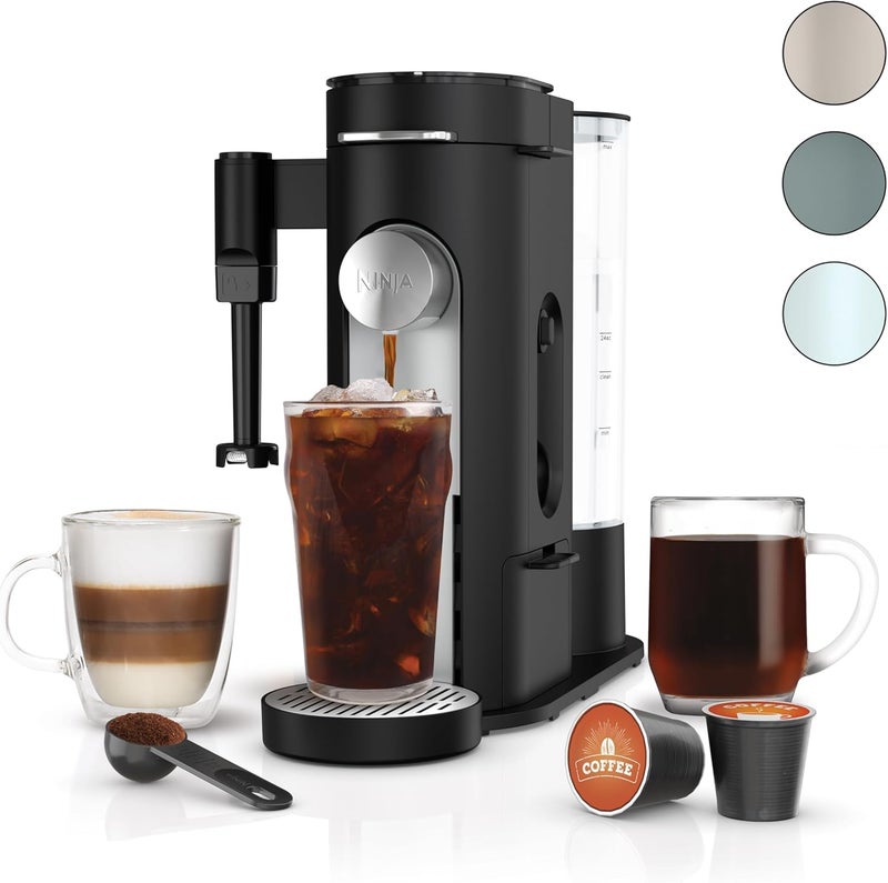 Ninja | Coffee Maker | Single Serve |Brew with Coffee Pods & Grounds| Compatible with K-Cup Coffee Pods | 4 Brew Styles, up to 24oz Cup Sizes & 56oz Removable Reservoir | Black | PB051 - Image 1